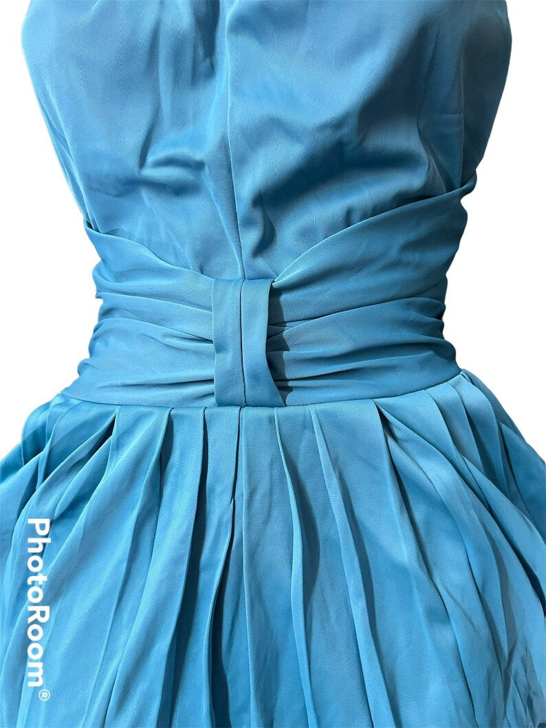 1950 1960 Vintage Rose Marie Reid Dead Stock Nylon Jersey Swimsuit Blue or White Size 14/36 Excellent