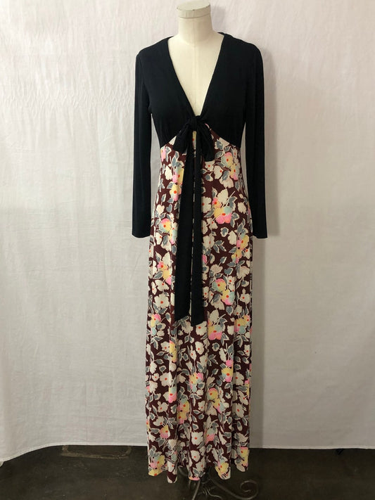 1970's Vintage Knit Silky Jersey Maxi Dress So Cool