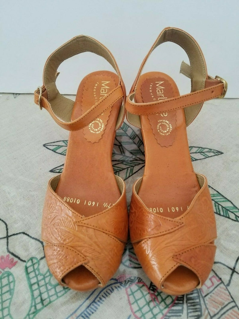 Vintage style sales leather shoes
