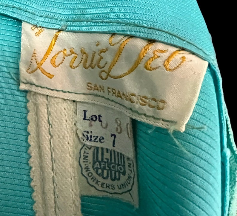 1950's Vintage Lorrie Deb Evening Cocktail Prom Dress Gorgeous