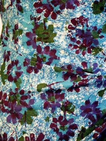 1940 1950 Vintage Blue Hawaiian Sarong Dress Rockabilly VLV Rockabilly Viva Las Vegas